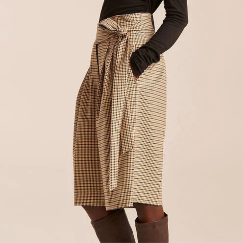 REBECCA TAYLOR Short Micro Houndstooth Short size 0